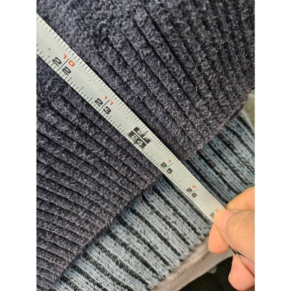 Tommy Hilfiger Navy Blue Cowel Neck Pullover Sweater Vintage 90's Men's size Lar - Picture 10 of 10